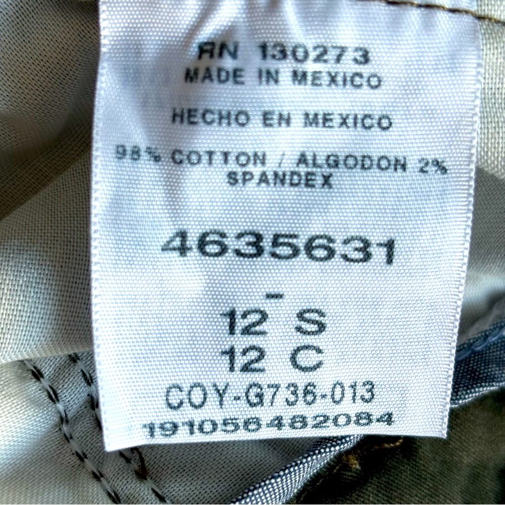 LEE Eased Fit Slim Straight Mid Rise Green Tailored Chino Pants--NWT--12S - Picture 13 of 15